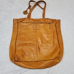 Harbour‎ 2nd Elbe Soft Yellow Boho Lagenlook Bohemian Leather Large Shoulder Bag